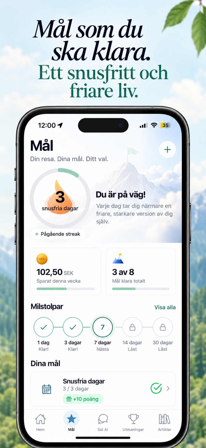 QuitSnus skärmbild 6